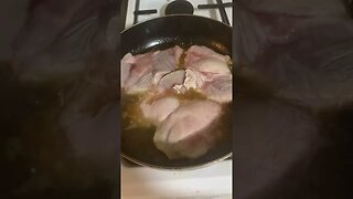 Cooking pork slices- really yummy