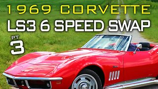 Chevrolet C3 Corvette LS Swap 6 Speed Manual Transmission Swap at V8 Speed and Resto Shop Part 3