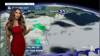 Cold Front Brings Rain & Cold for Monday