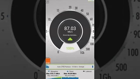 Speedtest a Paris sur le reseau 5G de orange #orange #nperf