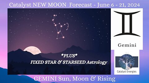 GEMINI Sun, Moon & Rising: Catalyst NEW MOON Forecast - June 6-21, 2024