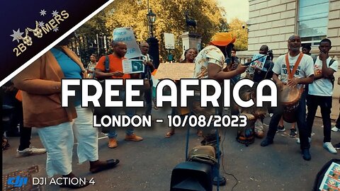 FREE AFRICA PROTEST FRENCH EMBASSY LONDON - 10 AUGUST 2023 #freeafrica