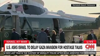 CNN: Sources Say Biden “Asking Israel Behind The Scenes To Delay” Possible Ground Invasion Of Gaza