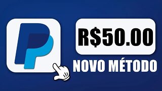 Como Sacar R$50 no PayPal - App Pagando no PayPal R$50 de Graça (Como Ganhar Dinheiro no PayPal)