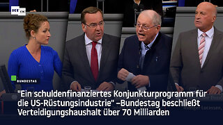 "Historischer Höchststand" – Bundestag bewilligt 72 Milliarden Euro für Verteidigung