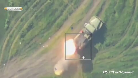 ‼️🇷🇺⚡️Уничтожение украинской РСЗО БМ-21 "Град"/The destruction of the Ukrainian MLRS BM-21 "Grad"