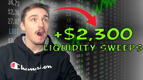 How I Made $2,300 Day Trading S&P 500 Liquidity Sweeps!