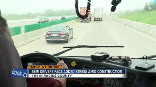 Riding with a semi driver in troublesome I-94 construction