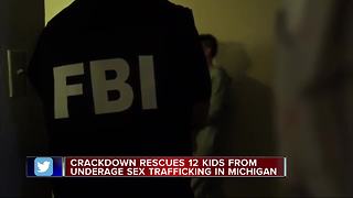 12 kids rescued, 8 arrested in Detroit area human trafficking sweep
