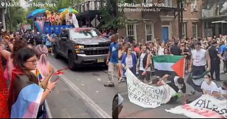 📌Pro-Palestine Protesters are now blocking the NYC Pride Parade