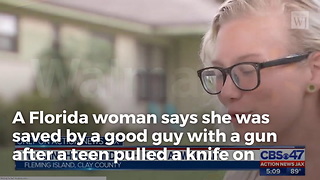 Kid Pulls Knife on Woman and Demands Sex, So Man Pulls Gun on Kid and Teaches Lesson