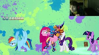 My Little Pony Characters (Twilight Sparkle And Rainbow Dash) VS Dark Magician Girl In A Battle