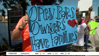 Tampa and Clearwater bar owners protesting to reopen their businesses