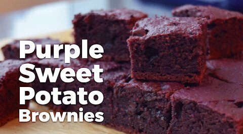 How to make PURPLE SWEET BROWNIES