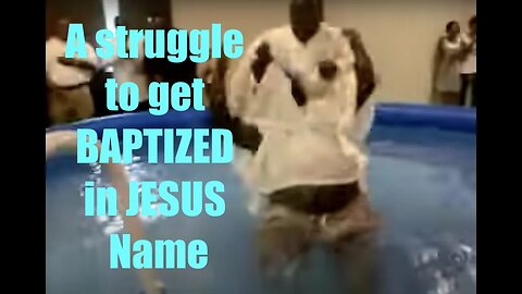 He asked about baptism in JESUS name, He got FIGHT instead!