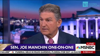 Senator Joe Manchin: 'Wouldn't Be Wise' For Hillary Clinton To Campaign In WV