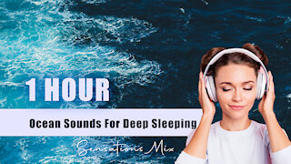 All You Need To Fall Asleep - Ocean Sounds For Deep Sleeping With A Dark Screen And Rolling Waves