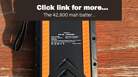 Click link for more information Solar-Charger-Power-Bank-42800mAh Portable Charger with QC 3.0...