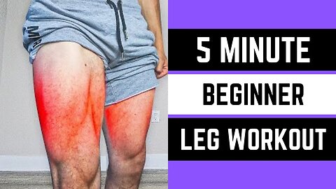 Fat burning leg workout for beginners with no equipment needed