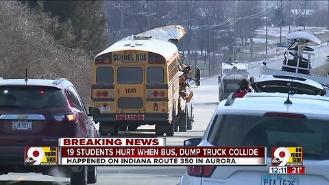 ISP: Students hurt in Aurora, Indiana bus crash