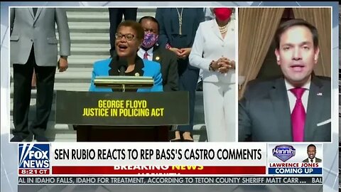 Sen Rubio Joins Sean Hannity to Discuss Rep Karen Bass's Long History of Support for Castro Regime