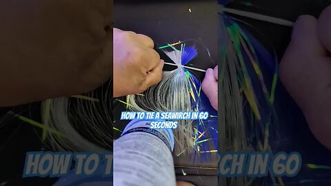 How to tie a Sea Witch in 60 seconds! #fishing #diy #seawitch #trolling #stripbait