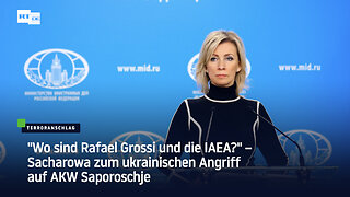 "Wo sind Rafael Grossi und die IAEA?" – Sacharowa zum ukrainischen Angriff auf AKW Saporoschje