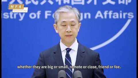 Chinese ministry of foreign affairs: "The US is the master of disinformation and coercive diplomacy, and the biggest saboteur of international and regional peace and stability"