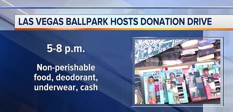 Las Vegas Ballpark donation drive