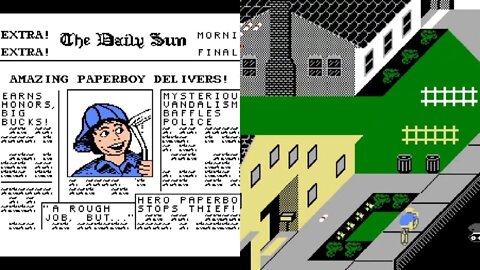 1984 Paperboy. Arcade Games. Classic and Retro games. Nintendo. No Commentary Gameplay. | Piso games
