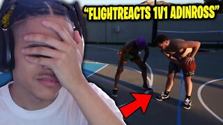 FLIGHTREACTS IS DONE! Reacting To FlightReacts 1v1 Adin Ross in BasketBall!