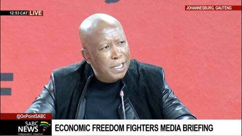 Economic Freedom Fighters hold a media briefing