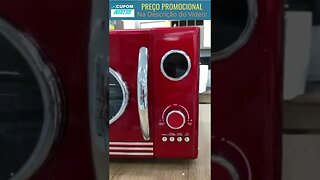 Micro-ondas Philco 26L Retrô Vermelho PREÇOS AQUI #shorts