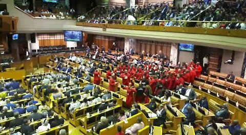 SOUTH AFRICA - Cape Town - EFF disrupts State of the Nation Address (Video) (BBV)