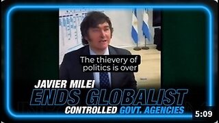 Javier Milei anuncia dramáticamente el fin de las agencias globalistas controladas
