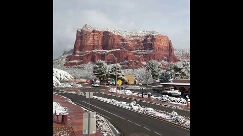 Winter Scene in Sedona, AZ #Shorts