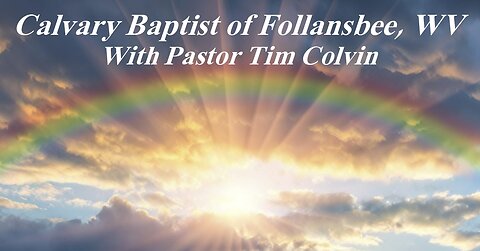 Pastor Bob Colvin - No One Ever Cared for Me Like Jesus