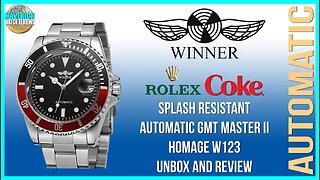 Best Budget Chinese Watch! | Winner GMT Master II Homage Splash Resistant W123 Unbox & Review