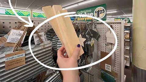 Grab some Dollar Store wood for this brilliant home decor idea!
