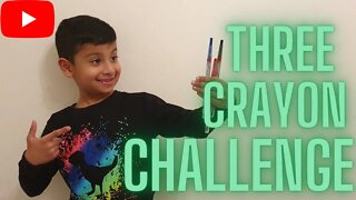 Three Crayon Challenge Super Kids