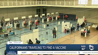 Californians traveling to find a COVID-19 vaccine with expanded eligibility