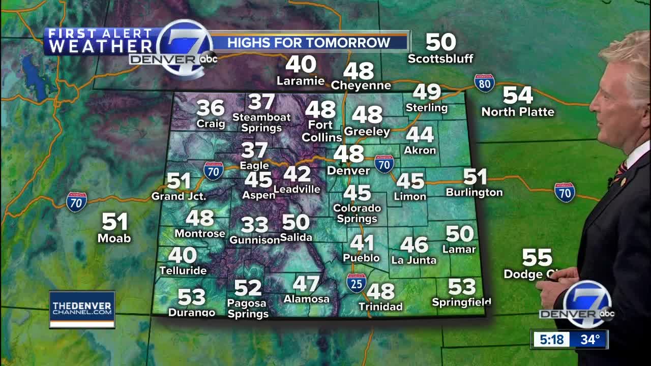 A dry and quiet weather pattern for Colorado