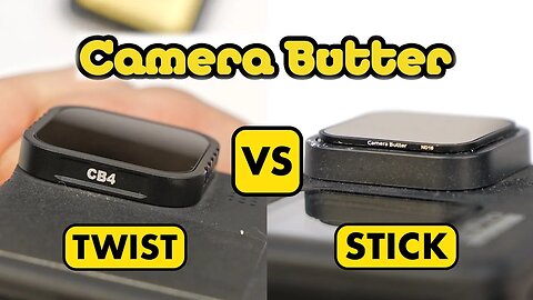 🤔 Which to Buy? Stick On VS Twist On Camera Butter ND filter (NEW Black Diamond) + GIVEAWAY