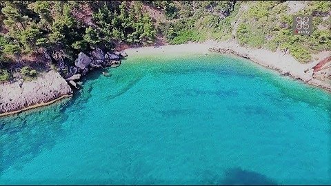 Drone captures breathtaking secret beaches near Athens, Greece