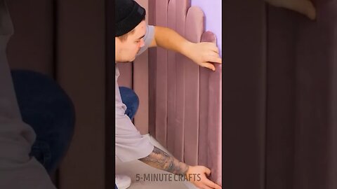 Making a bedroom decoration from pallets #shorts #decoration #craft #5minutecrafts