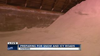 Salt storage with Brown County Public Works