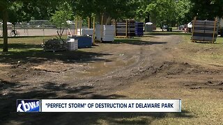 Delaware Park experienced unexpected damage after Corporate Challenge