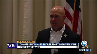 U.S. Rep. Brian Mast shares his struggles, success to inspire other veterans