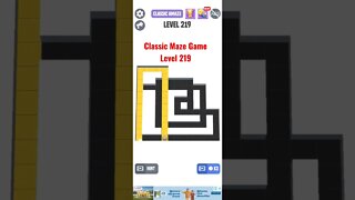 Classic Maze Game Level 219. #shorts
