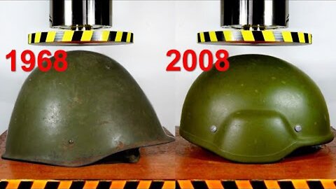 HYDRAULIC PRESS VS OLD AND MODERN ARMY HELMET